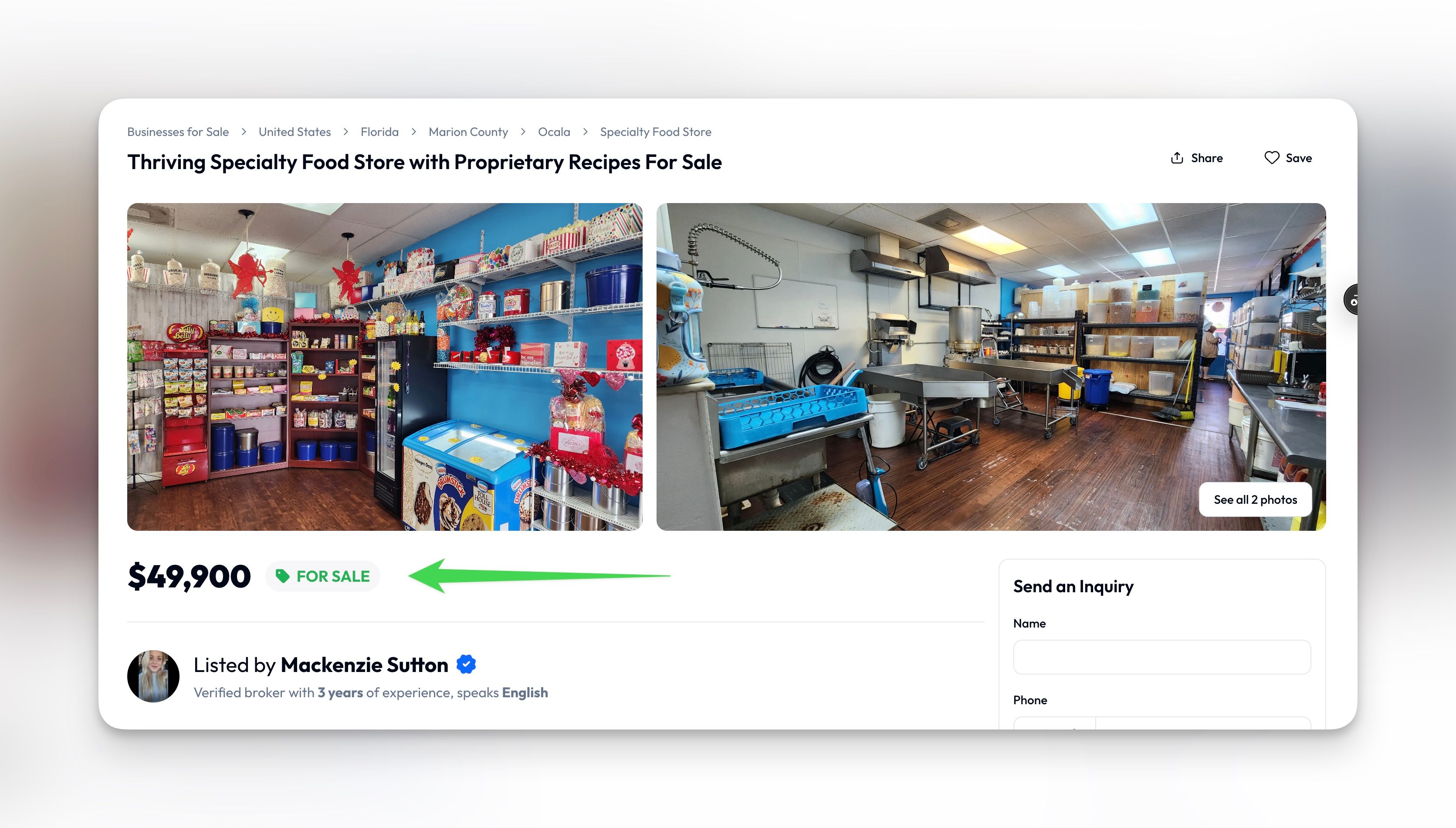Listing Status Demo